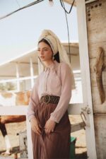 ⁦מטפחת LACE ונילה⁩ – תמונה ⁦3⁩